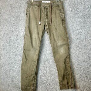 Vintage Aeropostale Pants Mens 33x32 Beige Cargo Paratrooper Drawstring Y2K